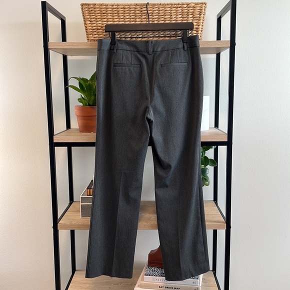 Talbots Barley Boot Mid-Rise Twill Charcoal Gray Dress Pant Trouser, 10 - Picture 5 of 9